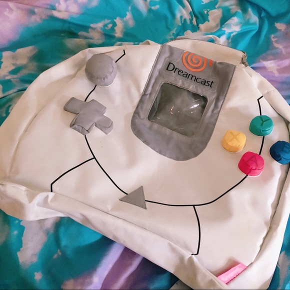 Galaxxxy Handbags - Galaxxxy Segakawaii Dreamcast Backpack in White